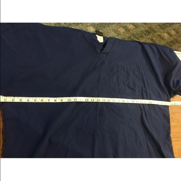 Cherokee 3XL navy one pocket scrub top - Picture 5 of 5